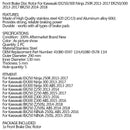 Front Brake Disc Rotor For Kawasaki EX250 250R Ninja 2013-2017 41080-0578-11H Generic