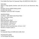 Front Brake Disc Rotor 290mm For Kawasaki Ninja 150 KRR ZX150 2004-2013 Generic