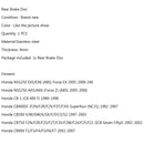 Rear Brake Disc Rotor For Honda NSS250 EX 5/6 AX 5/6 05-06 CB-1 CB 500/700/900 Generic