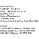Rear Brake Disc Rotor For Yamaha YP250 Majesty 250 00-07 Jupiter125/150/250 MBK Generic