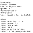 Rear Brake Disc Rotor For FZR250 R1-Z 250 SDR200 SRX600 SZR660 TDR250 TZR250/125 Generic