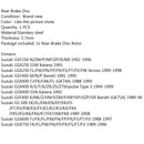 Rear Brake Disc Rotor For Suzuki GSF250 GSX250 GSF400 GSX400 GS500 GSX600 GSX750 Generic