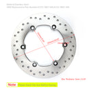 Rear Brake Disc Rotor 255mm For Honda CB1100/1300 CBR1000 F/XX