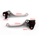 Off Road Pivot Brake Clutch Levers For Yamaha YZ125/250 YZ426F/450F YZ250F Generic