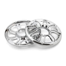 1997-2013 Harley Davidson Touring Glide 2x Speaker Cover Grill 6 3D Round Rear Front