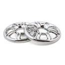 1997-2013 Harley Davidson Touring Glide 2x Speaker Cover Grill 6 3D Round Rear Front