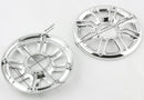 1997-2013 Harley Davidson Touring Glide 2x Speaker Cover Grill 6 3D Round Rear Front