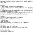 Generator Stator Coil For Honda TRX250R (86-87) TRX250R FourTrax 250 2x4 (86-89) Generic