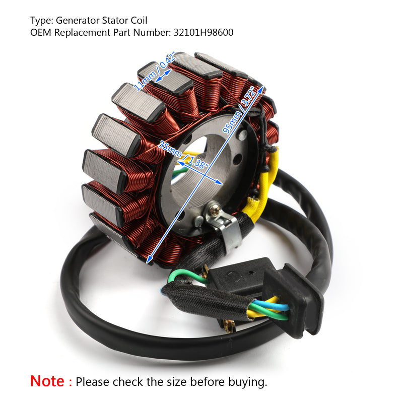 Magneto Generator Stator Coil For Hyosung GV250 2012-2015 GT250 GT250R 2010-2018 Generic