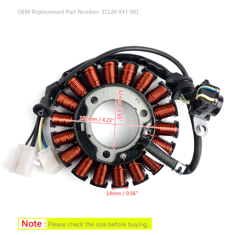 Generator Stator For Honda CBR R CB F 250 300 2011 2012 2013-2019 31120-KYJ-901 Generic