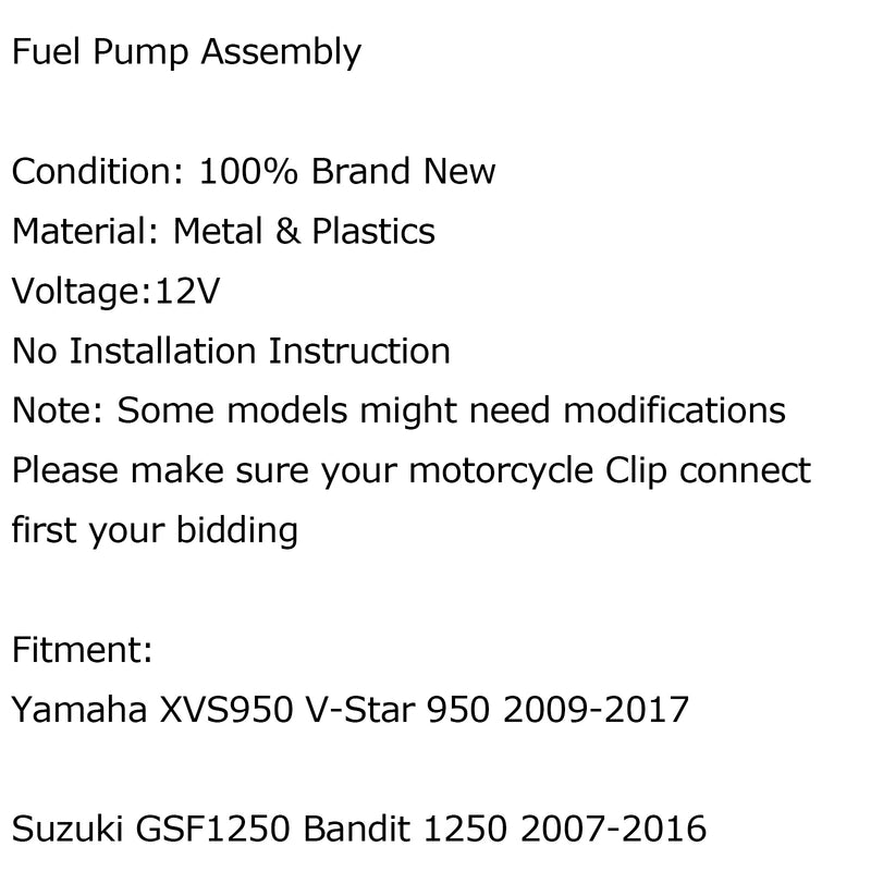 35mm Fuel Pump Fits For Suzuki KATANA 650 GSX650F GSX-650F 2008 GSXS1000 2006 Generic
