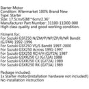 Motor Starter For Suzuki GSF250 VS/S Bandit 1997-2000 GSX250 Across 1991-1997 Generic