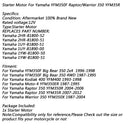 Electric Starter Motor for Yamaha YFM350F Big Bear 350 4WD YFM350R Raptor Moto-4 Generic