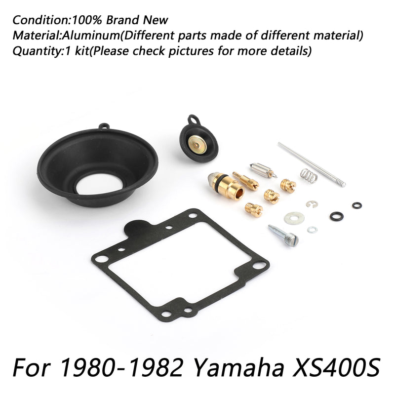 1980-1982 1981 Yamaha XS400 SE Special 2x Carburetor Repair Rebuild Kit New