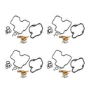 4 Sets Honda CBR600F2 CBR 600 F2 1991-1994 Carburetor Rebuild Kits