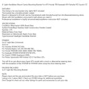 Universal 6''ATV Light Bar Bracket Mount For Z400 LTR450 KFX400 YFZ Raptor 350 Generic