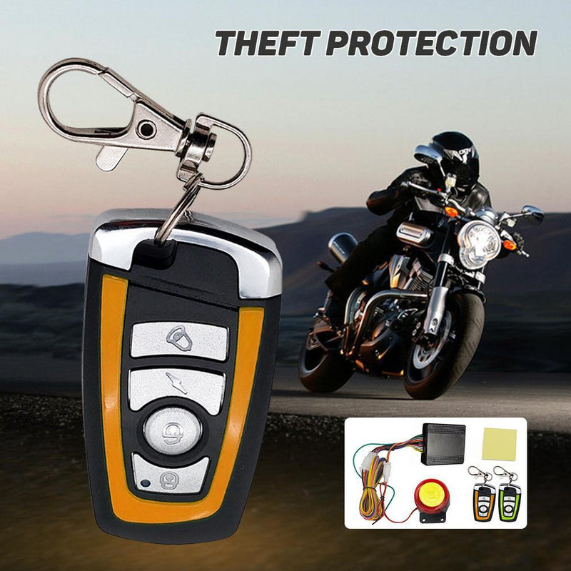 Motorcycle Scooter Security Alarm System Anti-theft Remote Control Engine Start