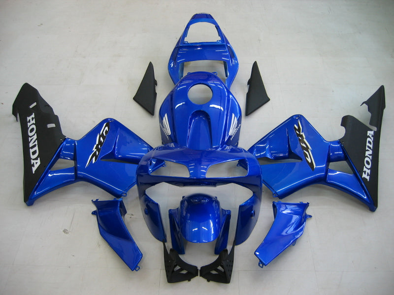 For CBR600RR 2003-2004 Bodywork Fairing Blue ABS Injection Molded Plastics Set Generic