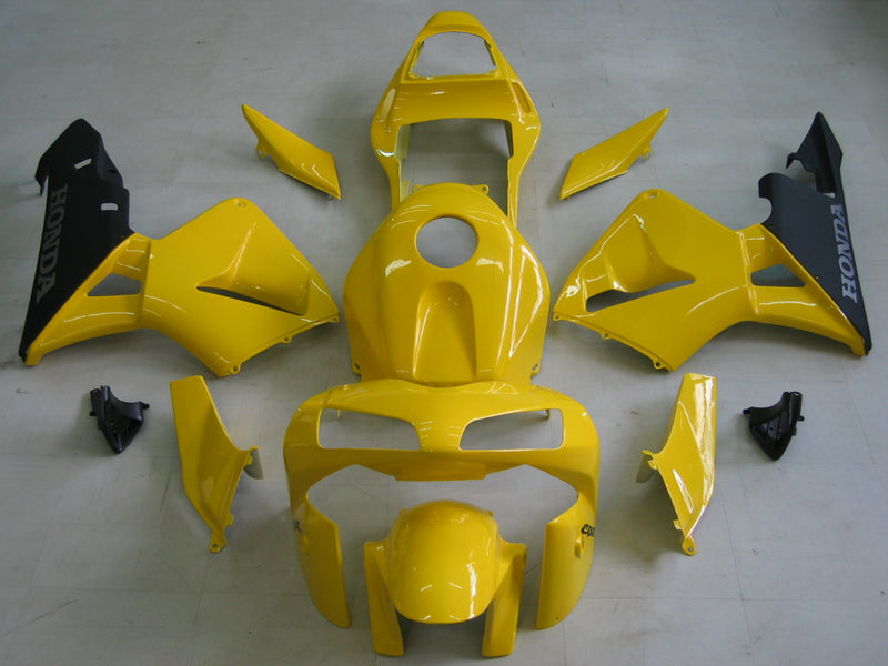 For CBR600RR 2003-2004 Bodywork Fairing Yellow ABS Injection Molded Plastics Set Generic
