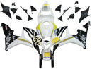 For CBR600RR 2007-2008 Bodywork Fairing White & Black ABS Injection Molded Plastics Set Generic