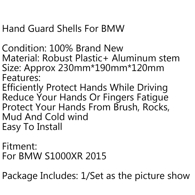 Motorcycle Handguards Aluminium insert Hand Guard For BMW S1000XR 2015 Generic