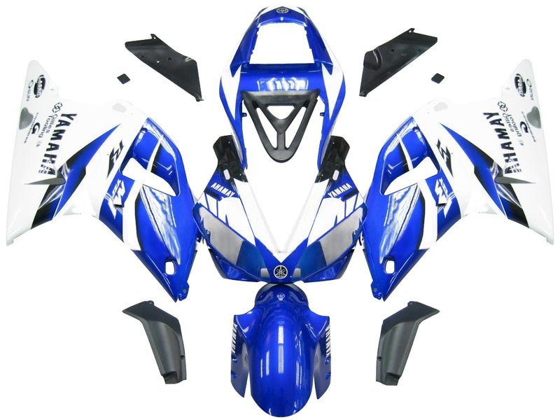Fairings 2000-2001 Yamaha YZF-R1 Blue & White R1 Racing Generic