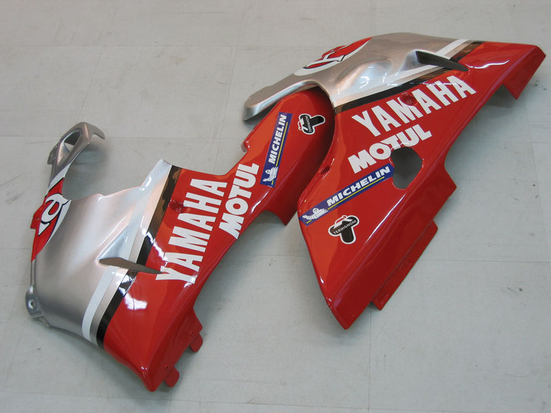 Fairings 2000-2001 Yamaha YZF-R1 Silver Red Fortuna Racing Generic