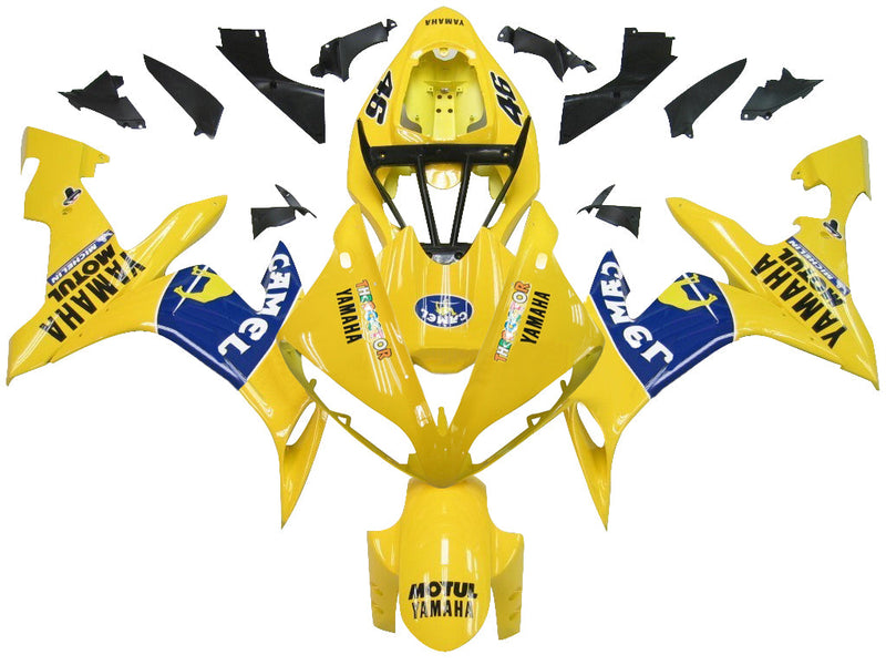 Fairings 2004-2006 Yamaha YZF-R1 Yellow Blue Camel  Generic