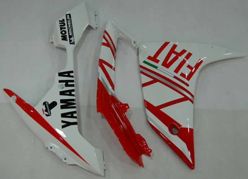 Fairings 2007-2008 Yamaha YZF-R1 Red White FIAT R1 Racing Generic