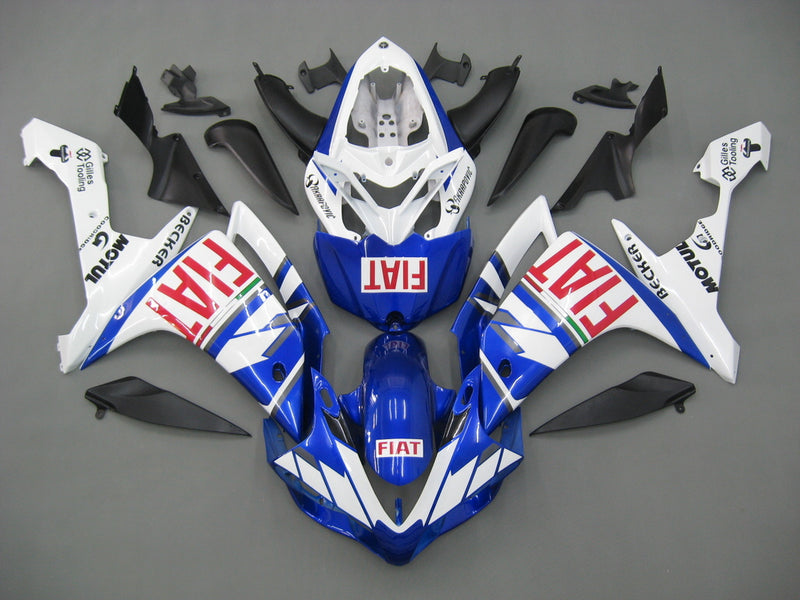 Fairings 2007-2008 Yamaha YZF-R1 Blue White FIAT Racing Generic
