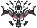 Fairings 2007-2008 Yamaha YZF-R1 Black Matte & Red Flame R1 Racing Generic