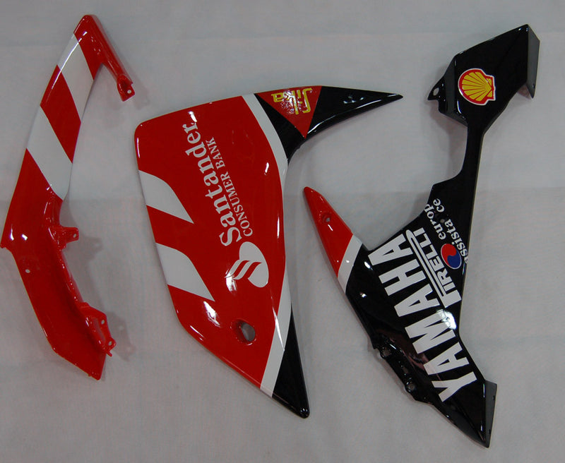 Fairings 2007-2008 Yamaha YZF-R1 Red Black Santander Bank Racing Generic