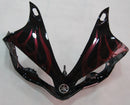 Fairings 2007-2008 Yamaha YZF-R1 Black & Red Flame  R1 Racing Generic