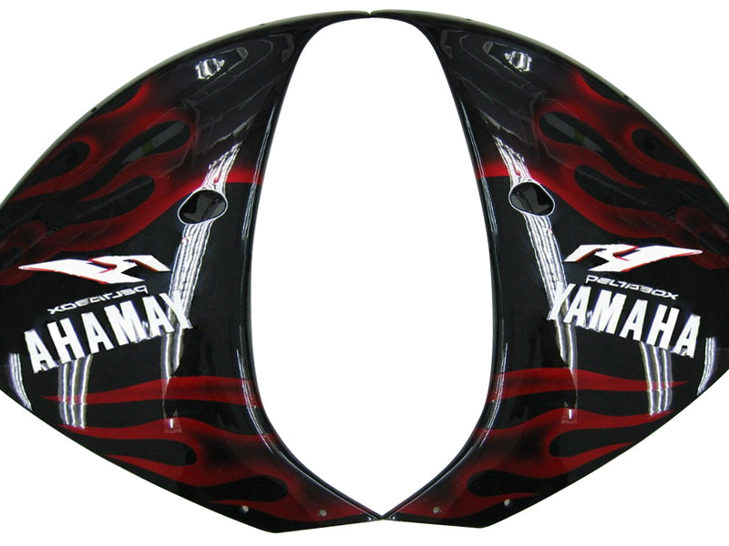 Fairings 2009-2011 Yamaha YZF-R1 Black & Red Flame Racing Generic