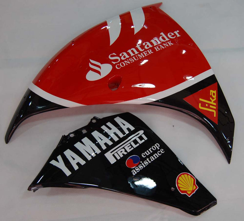 Fairings 2009-2011 Yamaha YZF-R1 Red Black Santander Bank  R1 Racing Generic