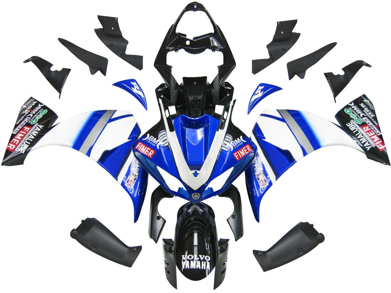 Fairings 2009-2011 Yamaha YZF-R1 Blue Black BMC R1 Racing Generic