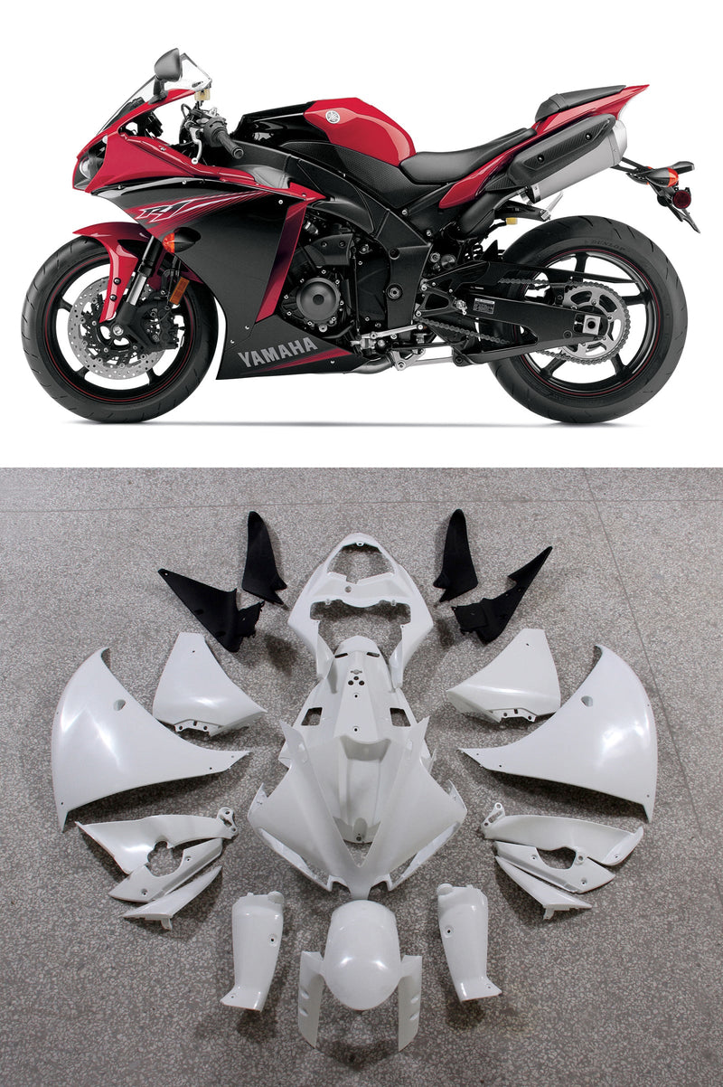 Fairings Plastics 2012-2014 Yamaha YZF R1 Red Black R1  Generic