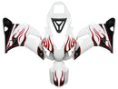 Fairings 1998-1999 Yamaha YZF-R1 White & Red Flame R1 Racing Generic
