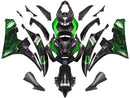 Fairings 2006-2007 Yamaha YZF-R6 Black & Green Flame R6 Racing Generic
