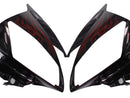 Fairings 2006-2007 Yamaha YZF-R6 Black & Red Flame R6 Racing Generic