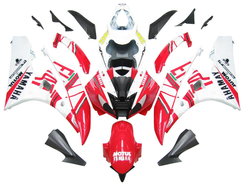 Fairings 2006-2007 Yamaha YZF-R6 White Red No.46 FIAT R6  Generic