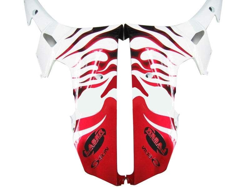 Fairings 2006-2007 Yamaha YZF-R6 White & Red Flame R6  Generic