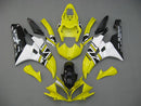 Fairings 2006-2007 Yamaha YZF-R6 Yellow White Black R6 Racing Generic