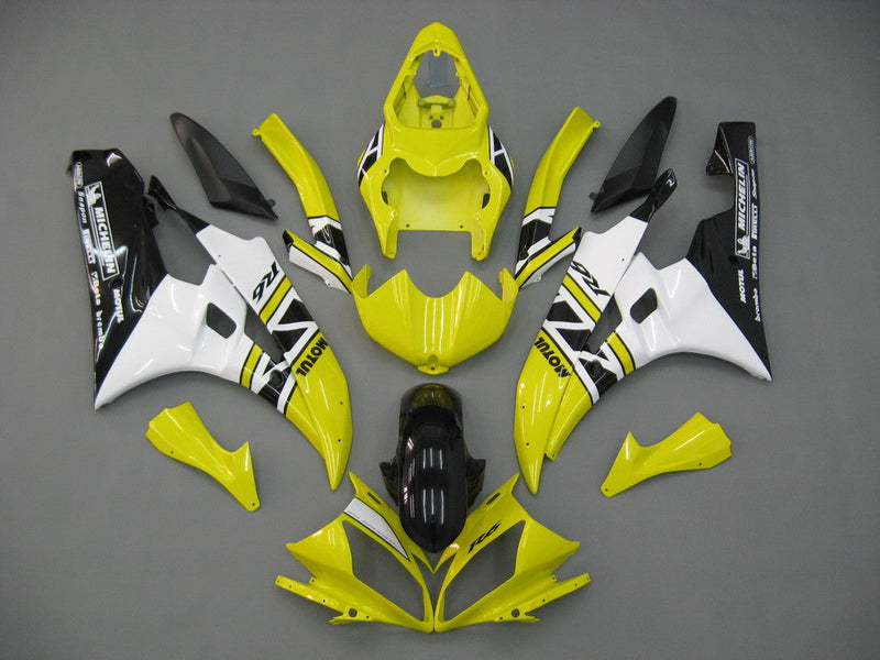 Fairings 2006-2007 Yamaha YZF-R6 Yellow White Black R6  Generic