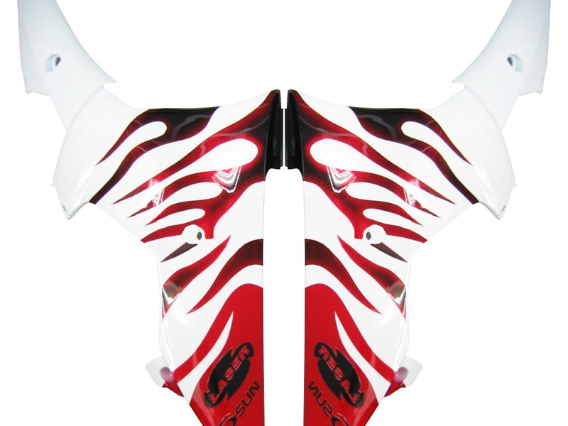 Fairings 2008-2016 Yamaha YZF-R6 White & Red Flame R6  Generic