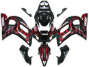 Fairingsr 1998-2002 Yamaha YZF-R6 Black & Red Flame R6 Racing Generic