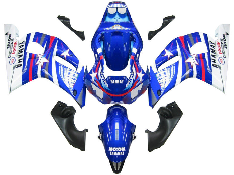 Fairings 1998-2002 Yamaha YZF-R6 Blue White Star FIAT R6  Generic