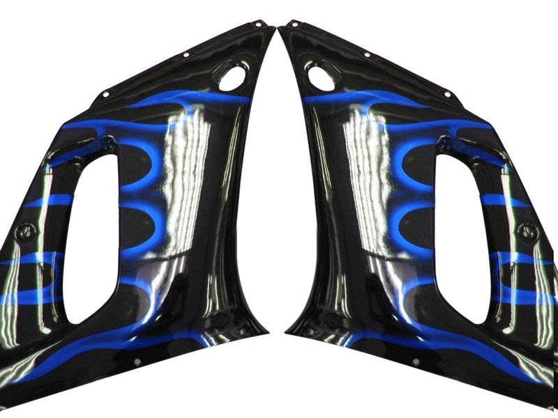 Fairings 1998-2002 Yamaha YZF-R6 Black & Blue Flame R6  Generic