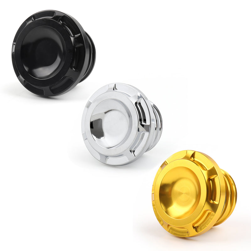 Aluminum Metal Fuel Gas Tank Oil Cap Cover For Harley Motorcycle 1996-UP