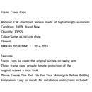 Motorcycle Frame Hole Caps Frame Cap Set For BMW R1200 R NINE T 2014-2016 Generic